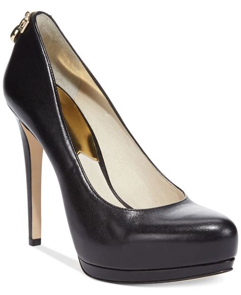 michael kors black pumps and macys|Michael Kors black high heels.